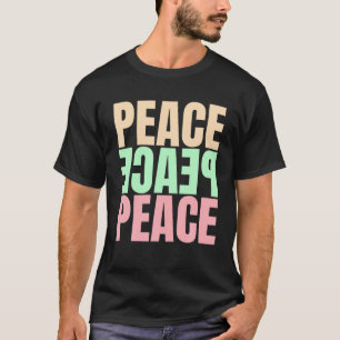 T-shirt Paix Paix Paix Amour Femmes Hommes Amour Humain