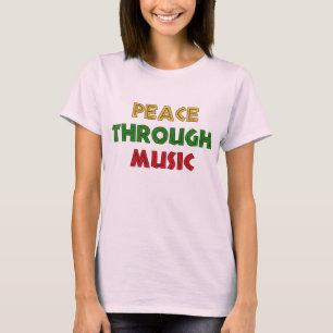 T-shirt Paix par la musique