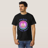 T-shirt Paix pour le monde ☮ (Devant entier)
