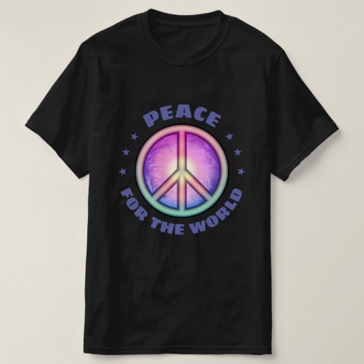 T-shirt Paix pour le monde ☮ (Design devant)