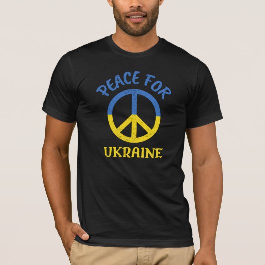 T-shirt "Paix pour l'Ukraine" (Devant)