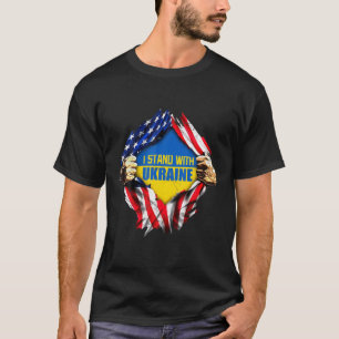 T-shirt Paix pour l'Ukraine Solidarité Coeur de Paix ukrai