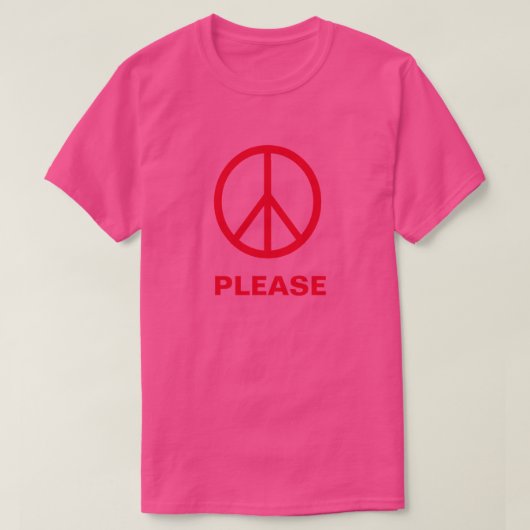 T-SHIRT PAIX S'IL VOUS PLAÎT - (Design devant)