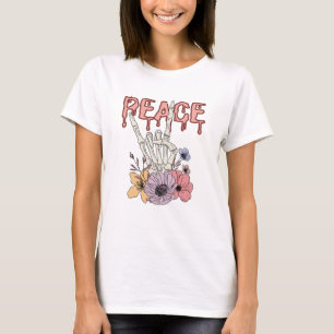 T-shirt Paix - Squelette main
