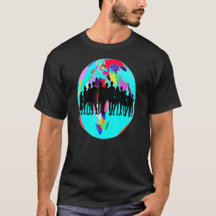 T-shirt Paix Sur Terre Conscient Humanité Aimer gentilless