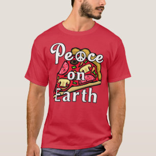 T-shirt Paix sur Terre, Pizza Lover Mozzarella Pepperoni P
