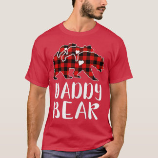 T-shirt Pajam familial Pajam rouge Paid Daddy Bear Buffalo