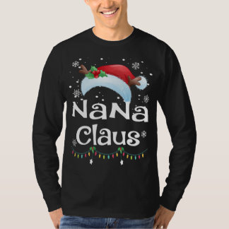 T-shirt Pajama de famille Nana Claus Père Noël