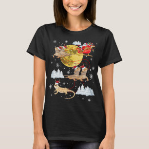 T-shirt Pajama de Noël des rennes de dragon à poils Père N