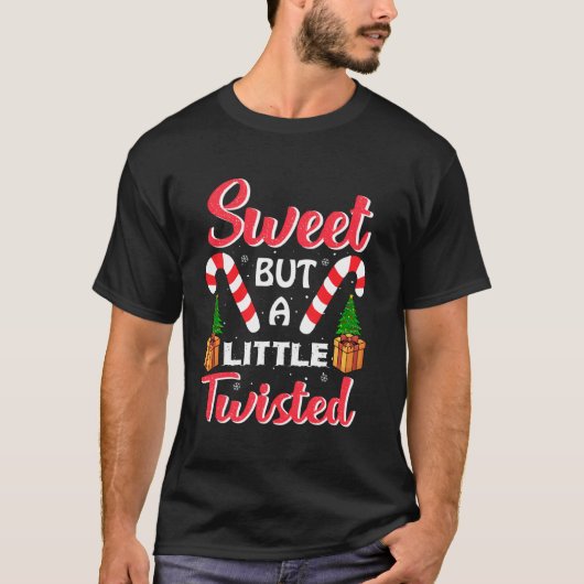 T-shirt Pajama de Noël Doux, mais peu tordu (Devant)