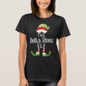 T-shirt Pajama de Noël du groupe Elf Delta Blues (Devant)
