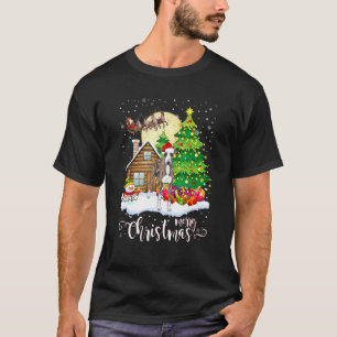 T-shirt Pajama de Noël Italien Greyhound Tree Xmas Chien D