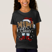 T-Shirt Pajama de Noël Mimi Claus Leopard Buffalo (Devant)