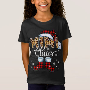 T-Shirt Pajama de Noël Mimi Claus Leopard Buffalo