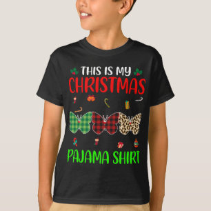 T-shirt Pajama de Noël Papillon Lover Animaux Xmas Tree