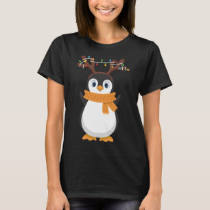T-shirt Pajama de Noël Penguin Reindeer Père Noël