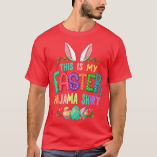T-shirt Pajama de Pâques Bunny Oeufs de Pâques Mens Filles