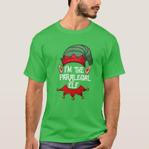 T-shirt Pajama d'elfe de Noël Je suis l'elfe parajuriste N