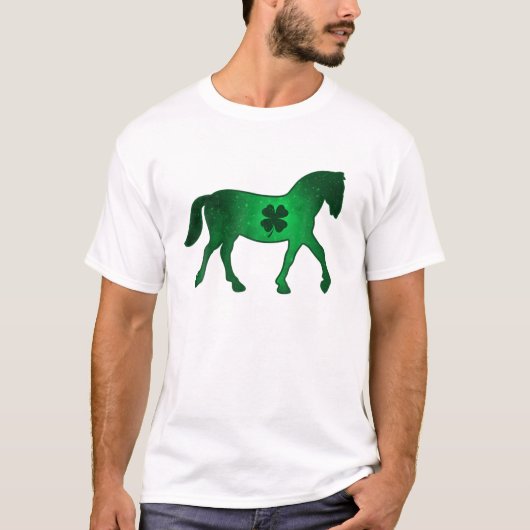 T-shirt Pajama St. Patrick's Da du Shamrock de cheval (Devant)