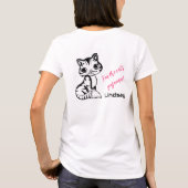 T-shirt Pajamas de chats mignons et roses (Dos)