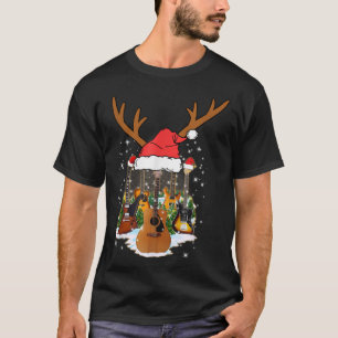 T-shirt Pajamas de Noël de guitare Instrument de musique 9