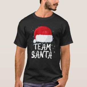 T-shirt Pajamas De Noël De L'Équipe Santa Hat Pour Noël Fa