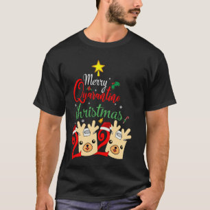 T-shirt Pajamas Famille Correspondant Xmas Joyeux Quaranta
