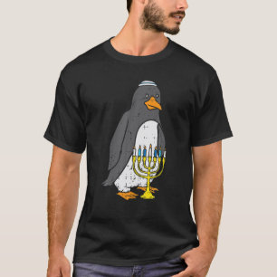T-shirt Pajamas Hanoukka Animal Penguin Menorah Cha