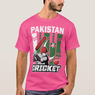T-shirt Pakistan fans de cricket Drapeau pakistanais Playe