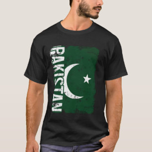 T-shirt Pakistan Fierté Pakistanaise Drapeau Racines Hérit