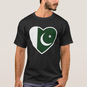 T-shirt Pakistan Héritage Pakistanais Drapeau Racines Paki