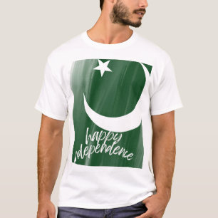 T-shirt Pakistan - Joyeux anniversaire de l'indépendance s