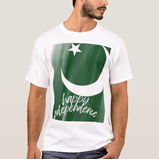T-shirt Pakistan - Joyeux anniversaire de l'indépendance s