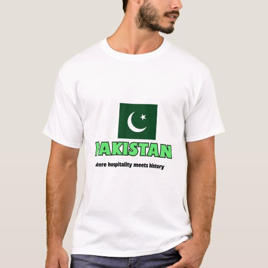 T-shirt pakistan où l'hospitalité (Devant)