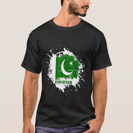 T-shirt Pakistan Splash (Devant)
