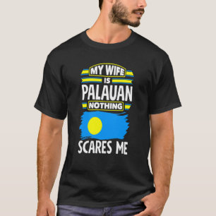 T-shirt Palaos Palaos Palaos Drapeau Ma femme est Palaos