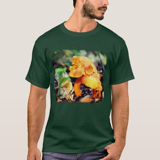 T-shirt Pale Orange Champignons sauvages Nature  (Devant)