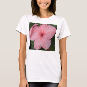 T-shirt Pale Rose Impatiens Flower Ladies T Shirt