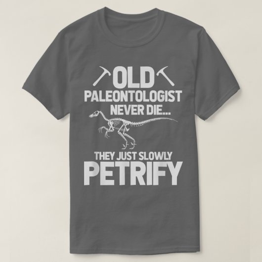 T-shirt Paléontologue Dinosaur Paléontologie T-Rex Skeleto (Design devant)
