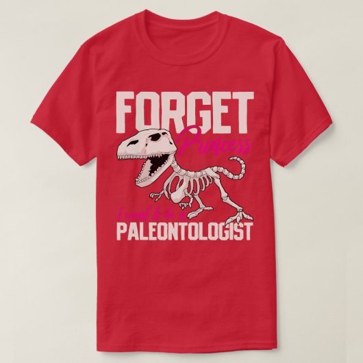 T-shirt Paléontologue Dinosaur Skeleton (Design devant)