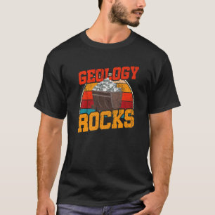 T-shirt Paléontologue Rock Collecte Géologue Retro Geo
