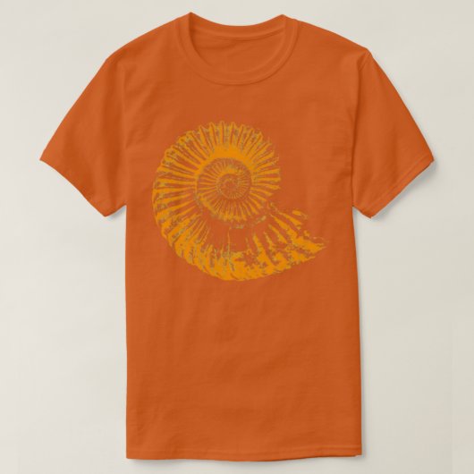 T-shirt Paléontologues idée cadeau Ammonite fossile (Design devant)