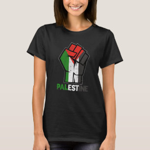 T-shirt Palestine Drapeau Palestinien Calligraphie Arabe G