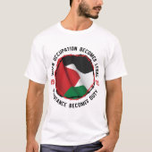 T-shirt Palestine Drapeau Résistance à l'occupation Droits (Devant)