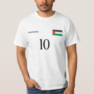 T-shirt Palestine Football Personnalisé Nom