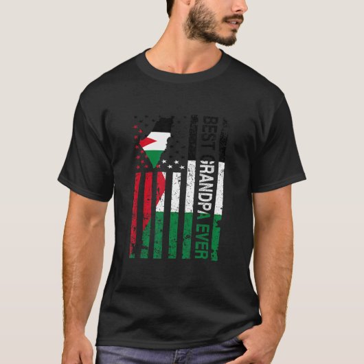 T-shirt Palestine Grand-pa Palestine États-Unis Père améri (Devant)
