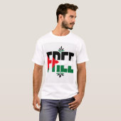 T-shirt PALESTINE GRATUIT (Devant entier)