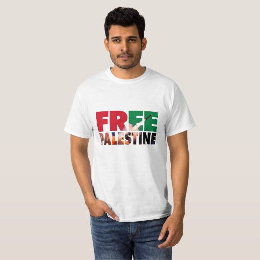 T-shirt Palestine libre (Devant entier)