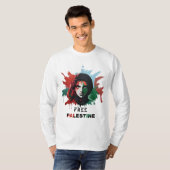 T-shirt palestine libre (Devant entier)