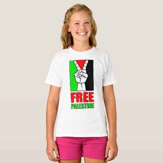T-shirt Palestine libre (Devant entier)